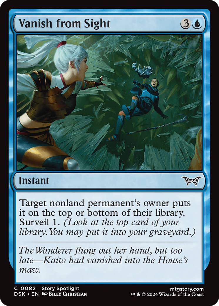 Vanish from Sight (DSK-082) - Duskmourn: House of Horror Foil - Premium MTG Single from Wizards of the Coast - Just $0.25! Shop now at Game Crave Tournament Store