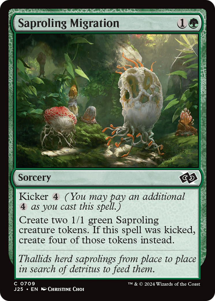 Saproling Migration (J25-709) - Foundations Jumpstart - Premium MTG Single from Wizards of the Coast - Just $0.25! Shop now at Game Crave Tournament Store