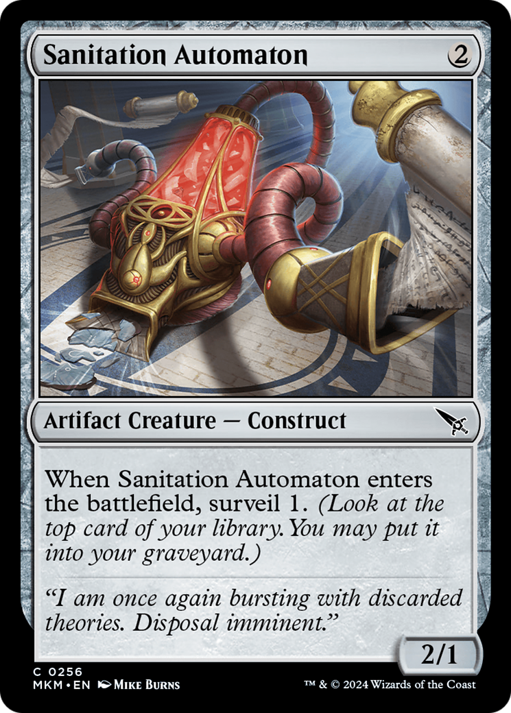 Sanitation Automaton (MKM-256) - Murders at Karlov Manor - Premium MTG Single from Wizards of the Coast - Just $0.25! Shop now at Game Crave Tournament Store