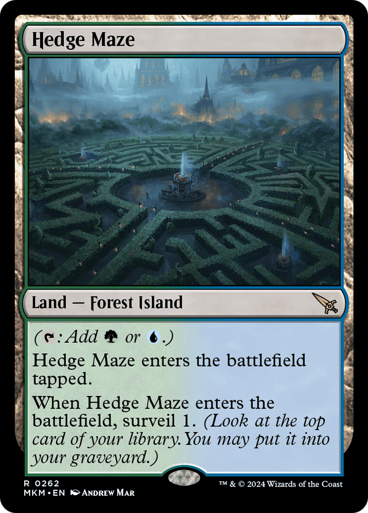 Hedge Maze (MKM-262) - Murders at Karlov Manor Foil - Premium MTG Single from Wizards of the Coast - Just $11.24! Shop now at Game Crave Tournament Store