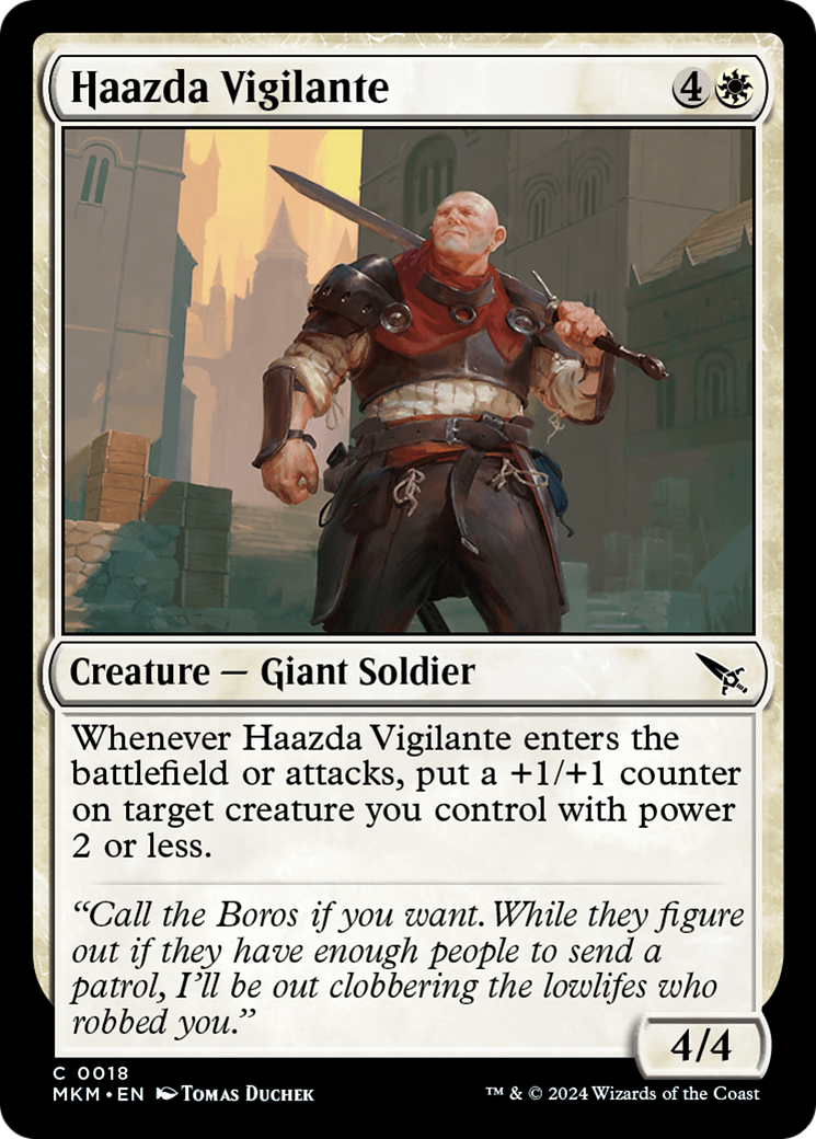 Haazda Vigilante (MKM-018) - Murders at Karlov Manor - Premium MTG Single from Wizards of the Coast - Just $0.25! Shop now at Game Crave Tournament Store