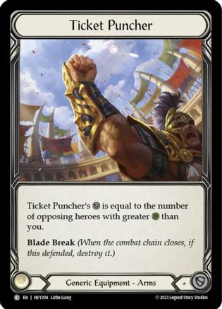 Ticket Puncher (HVY204) - Heavy Hitters Cold Foil