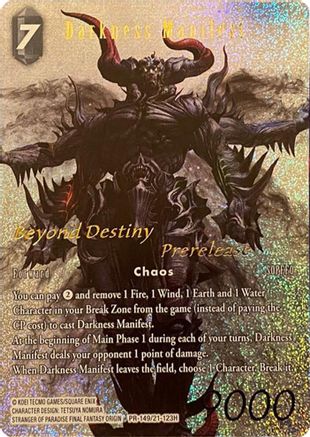 Darkness Manifest (Prerelease Promo) (FF: PROMO CARDS) Foil - Premium Final Fantasy Single from FF: Promo Cards - Just $0.45! Shop now at Game Crave Tournament Store