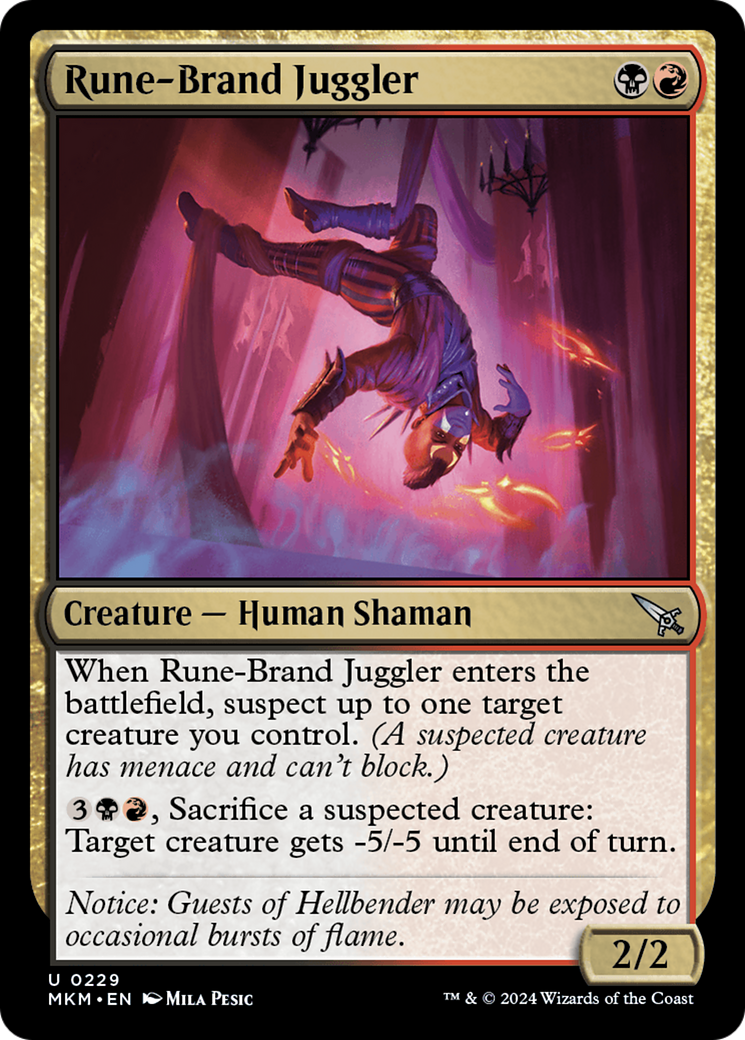 Rune-Brand Juggler (MKM-229) - Murders at Karlov Manor - Premium MTG Single from Wizards of the Coast - Just $0.25! Shop now at Game Crave Tournament Store