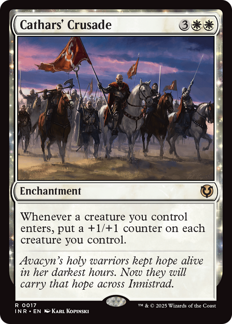 Cathars' Crusade (-017) - Innistrad Remastered Foil - Premium MTG Single from Wizards of the Coast - Just $4.13! Shop now at Game Crave Tournament Store