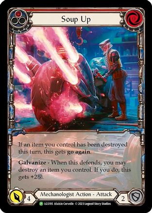 Soup Up (Red) - LGS195 (LGS195) - Flesh and Blood: Promo Cards Rainbow Foil