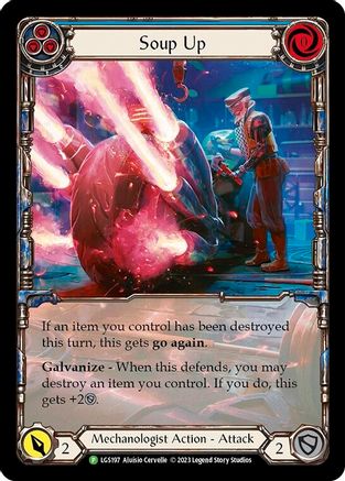 Soup Up (Blue) - LGS197 (LGS197) - Flesh and Blood: Promo Cards Rainbow Foil