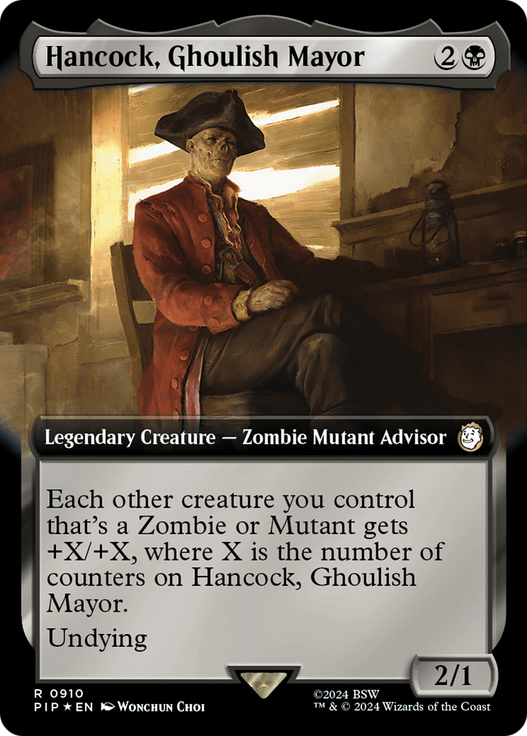 Hancock, Ghoulish Mayor (PIP-910) - Fallout: (Extended Art) - Premium MTG Single from Wizards of the Coast - Just $1.96! Shop now at Game Crave Tournament Store