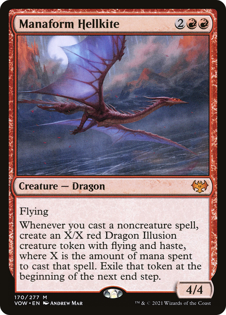 Manaform Hellkite (VOW-170) - Innistrad: Crimson Vow Foil - Premium MTG Single from Wizards of the Coast - Just $0.53! Shop now at Game Crave Tournament Store