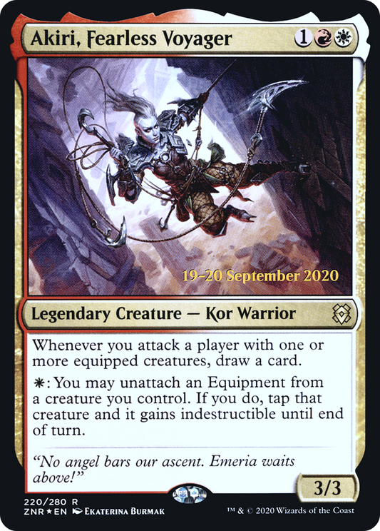Akiri, Fearless Voyager (PZNR-220S) - Zendikar Rising Promos Foil