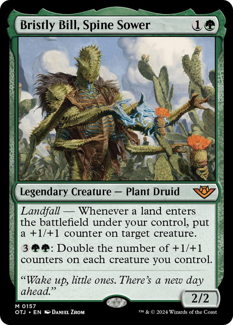 Bristly Bill, Spine Sower (OTJ-157) - Outlaws of Thunder Junction - Premium MTG Single from Wizards of the Coast - Just $29.73! Shop now at Game Crave Tournament Store