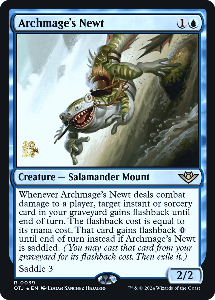 Archmage's Newt (POTJ-39S) - Outlaws of Thunder Junction Promos Foil - Premium MTG Single from Wizards of the Coast - Just $0.36! Shop now at Game Crave Tournament Store
