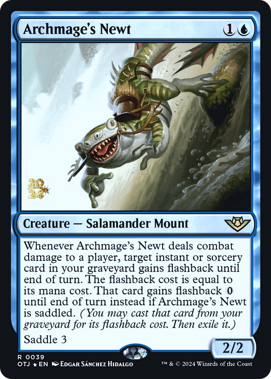 Archmage's Newt (POTJ-39S) - Outlaws of Thunder Junction Promos Foil - Premium MTG Single from Wizards of the Coast - Just $0.36! Shop now at Game Crave Tournament Store