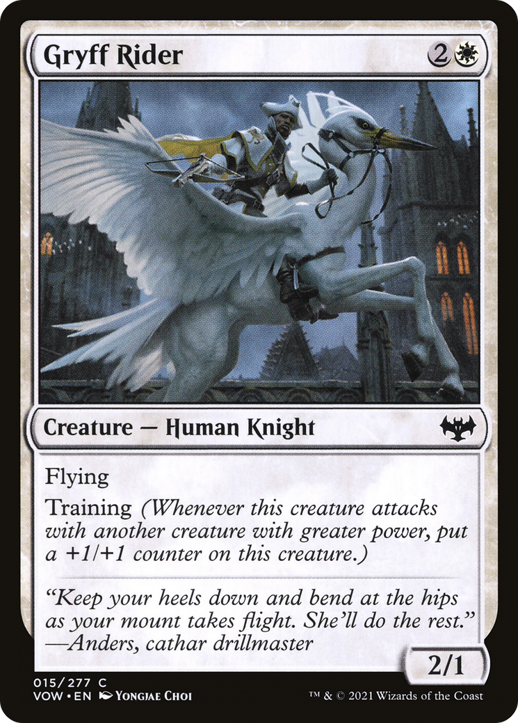 Gryff Rider (VOW-015) - Innistrad: Crimson Vow Foil - Premium MTG Single from Wizards of the Coast - Just $0.08! Shop now at Game Crave Tournament Store
