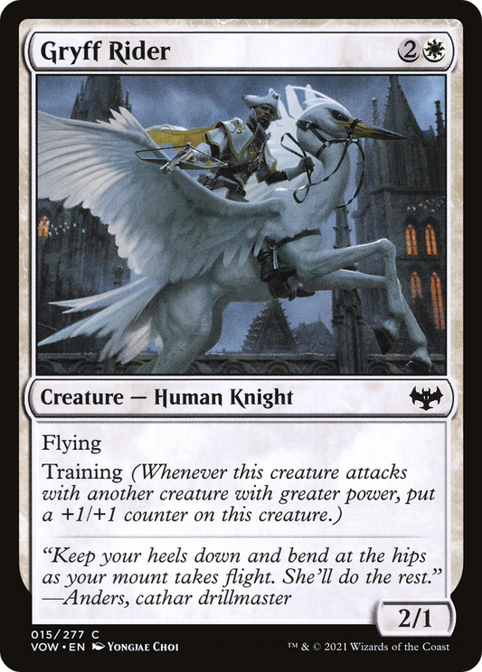 Gryff Rider (VOW-015) - Innistrad: Crimson Vow Foil - Premium MTG Single from Wizards of the Coast - Just $0.08! Shop now at Game Crave Tournament Store