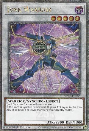 Junk Warrior (Quarter Century Secret Rare) (MZMI-EN000) - Maze of Millennia 1st Edition - Premium Yugioh Single from Konami - Just $19.94! Shop now at Game Crave Tournament Store