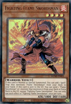 Fighting Flame Swordsman (MZMI-EN001) - Maze of Millennia 1st Edition - Premium Yugioh Single from Konami - Just $2.59! Shop now at Game Crave Tournament Store
