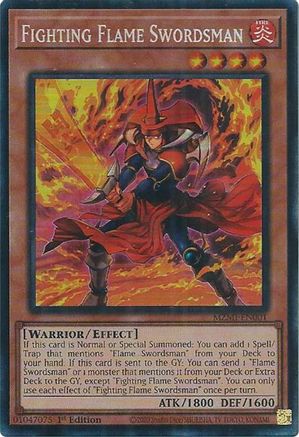 Fighting Flame Swordsman (CR) (MZMI-EN001) - Maze of Millennia 1st Edition - Premium Yugioh Single from Konami - Just $14.33! Shop now at Game Crave Tournament Store