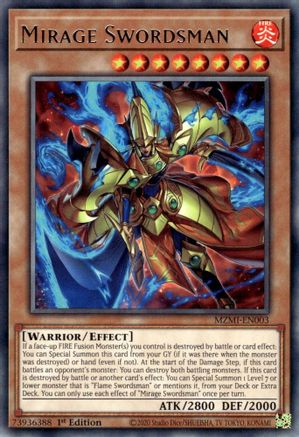 Mirage Swordsman (MZMI-EN003) - Maze of Millennia 1st Edition - Premium Yugioh Single from Konami - Just $0.25! Shop now at Game Crave Tournament Store