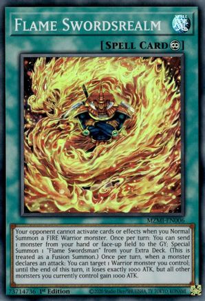 Flame Swordsrealm (MZMI-EN006) - Maze of Millennia 1st Edition - Premium Yugioh Single from Konami - Just $0.32! Shop now at Game Crave Tournament Store