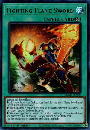 Fighting Flame Sword (MZMI-EN008) - Maze of Millennia 1st Edition - Premium Yugioh Single from Konami - Just $10.73! Shop now at Game Crave Tournament Store