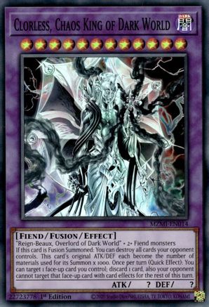 Clorless, Chaos King of Dark World (MZMI-EN014) - Maze of Millennia 1st Edition - Premium Yugioh Single from Konami - Just $0.67! Shop now at Game Crave Tournament Store