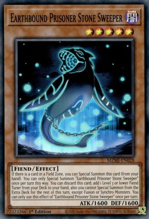 Earthbound Prisoner Stone Sweeper (MZMI-EN028) - Maze of Millennia 1st Edition - Premium Yugioh Single from Konami - Just $2.54! Shop now at Game Crave Tournament Store