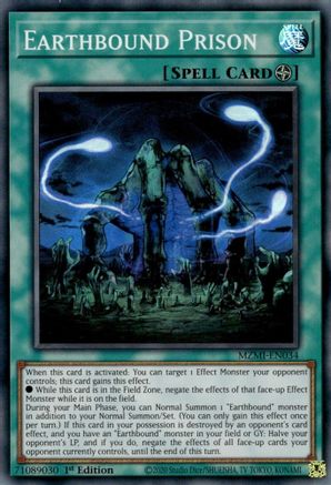 Earthbound Prison (MZMI-EN034) - Maze of Millennia 1st Edition - Premium Yugioh Single from Konami - Just $0.25! Shop now at Game Crave Tournament Store