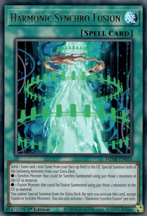 Harmonic Synchro Fusion (MZMI-EN035) - Maze of Millennia 1st Edition - Premium Yugioh Single from Konami - Just $3.62! Shop now at Game Crave Tournament Store