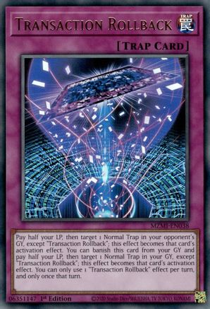Transaction Rollback (MZMI-EN038) - Maze of Millennia 1st Edition - Premium Yugioh Single from Konami - Just $2.67! Shop now at Game Crave Tournament Store