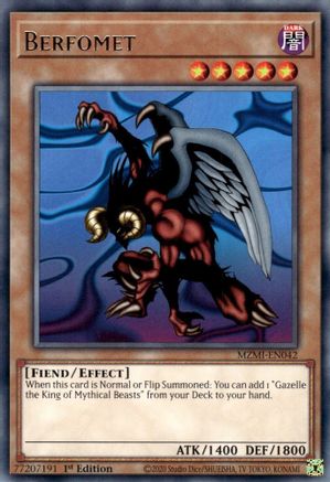 Berfomet (MZMI-EN042) - Maze of Millennia 1st Edition - Premium Yugioh Single from Konami - Just $0.25! Shop now at Game Crave Tournament Store
