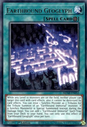 Earthbound Geoglyph (MZMI-EN052) - Maze of Millennia 1st Edition - Premium Yugioh Single from Konami - Just $0.25! Shop now at Game Crave Tournament Store