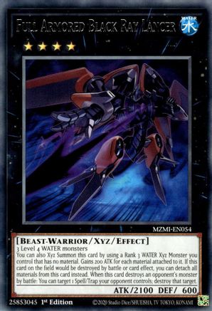 Full Armored Black Ray Lancer (MZMI-EN054) - Maze of Millennia 1st Edition - Premium Yugioh Single from Konami - Just $0.24! Shop now at Game Crave Tournament Store