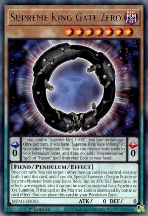 Supreme King Gate Zero (MZMI-EN055) - Maze of Millennia 1st Edition - Premium Yugioh Single from Konami - Just $0.25! Shop now at Game Crave Tournament Store