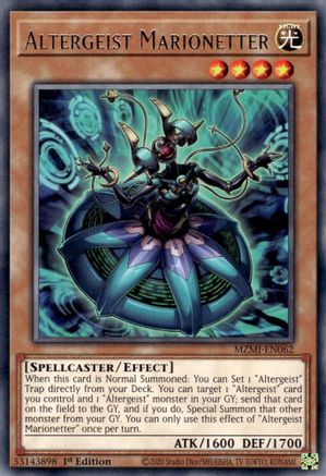 Altergeist Marionetter (MZMI-EN062) - Maze of Millennia 1st Edition - Premium Yugioh Single from Konami - Just $0.25! Shop now at Game Crave Tournament Store