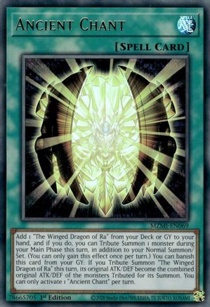 Ancient Chant (MZMI-EN069) - Maze of Millennia 1st Edition - Premium Yugioh Single from Konami - Just $5.58! Shop now at Game Crave Tournament Store