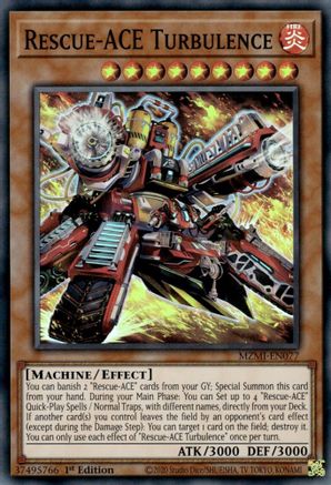 Rescue-ACE Turbulence (MZMI-EN077) - Maze of Millennia 1st Edition - Premium Yugioh Single from Konami - Just $0.25! Shop now at Game Crave Tournament Store
