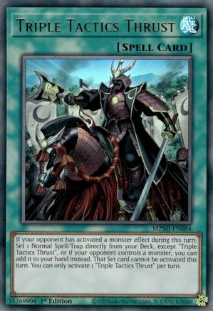 Triple Tactics Thrust (MZMI-EN084) - Maze of Millennia 1st Edition - Premium Yugioh Single from Konami - Just $15.38! Shop now at Game Crave Tournament Store