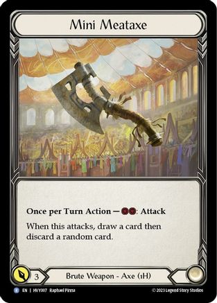 Mini Meataxe (HVY007) - Heavy Hitters Cold Foil
