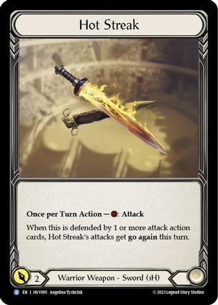 Hot Streak (HVY095) - Heavy Hitters Cold Foil