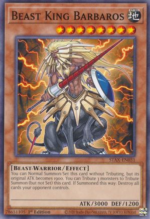 Beast King Barbaros (STAX-EN031) - 2-Player Starter Set 1st Edition
