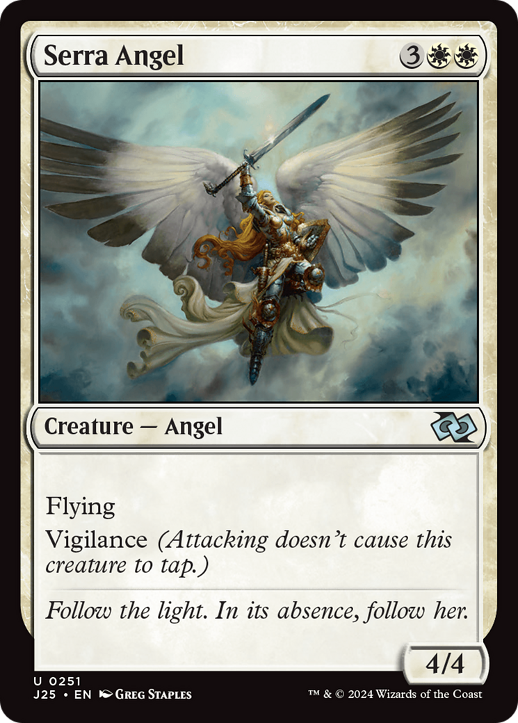 Serra Angel (J25-251) - Foundations Jumpstart - Premium MTG Single from Wizards of the Coast - Just $0.25! Shop now at Game Crave Tournament Store