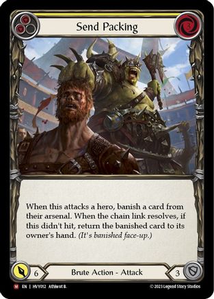 Send Packing (HVY012) - Heavy Hitters Rainbow Foil
