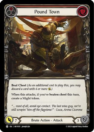 Pound Town (Red) (HVY035) - Heavy Hitters Rainbow Foil