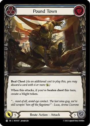 Pound Town (Blue) (HVY037) - Heavy Hitters Rainbow Foil