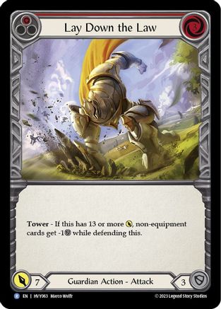 Lay Down the Law (HVY063) - Heavy Hitters Rainbow Foil