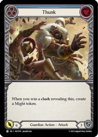 Thunk (Blue) (HVY079) - Heavy Hitters Rainbow Foil