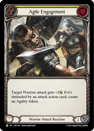 Agile Engagement (Yellow) (HVY116) - Heavy Hitters Rainbow Foil
