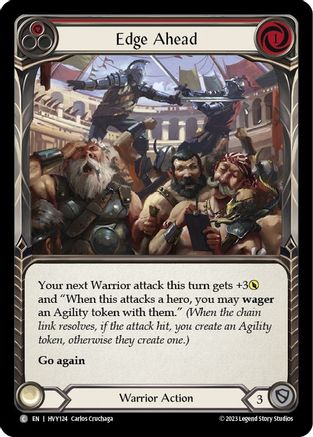 Edge Ahead (Red) (HVY124) - Heavy Hitters Rainbow Foil