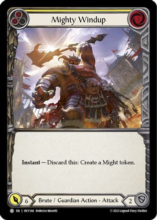 Mighty Windup (Yellow) (HVY144) - Heavy Hitters Rainbow Foil
